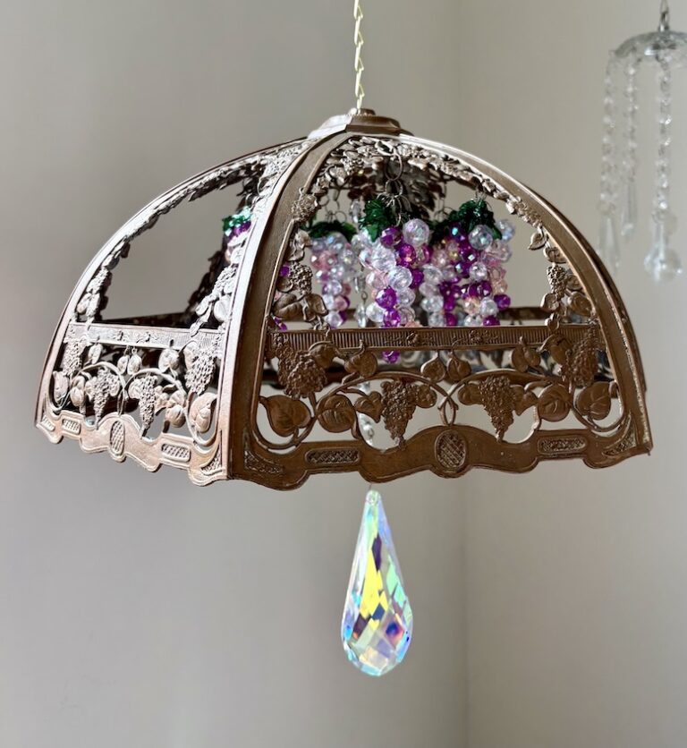 A handmade light fixture.