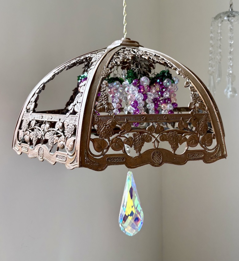 A handmade light fixture.