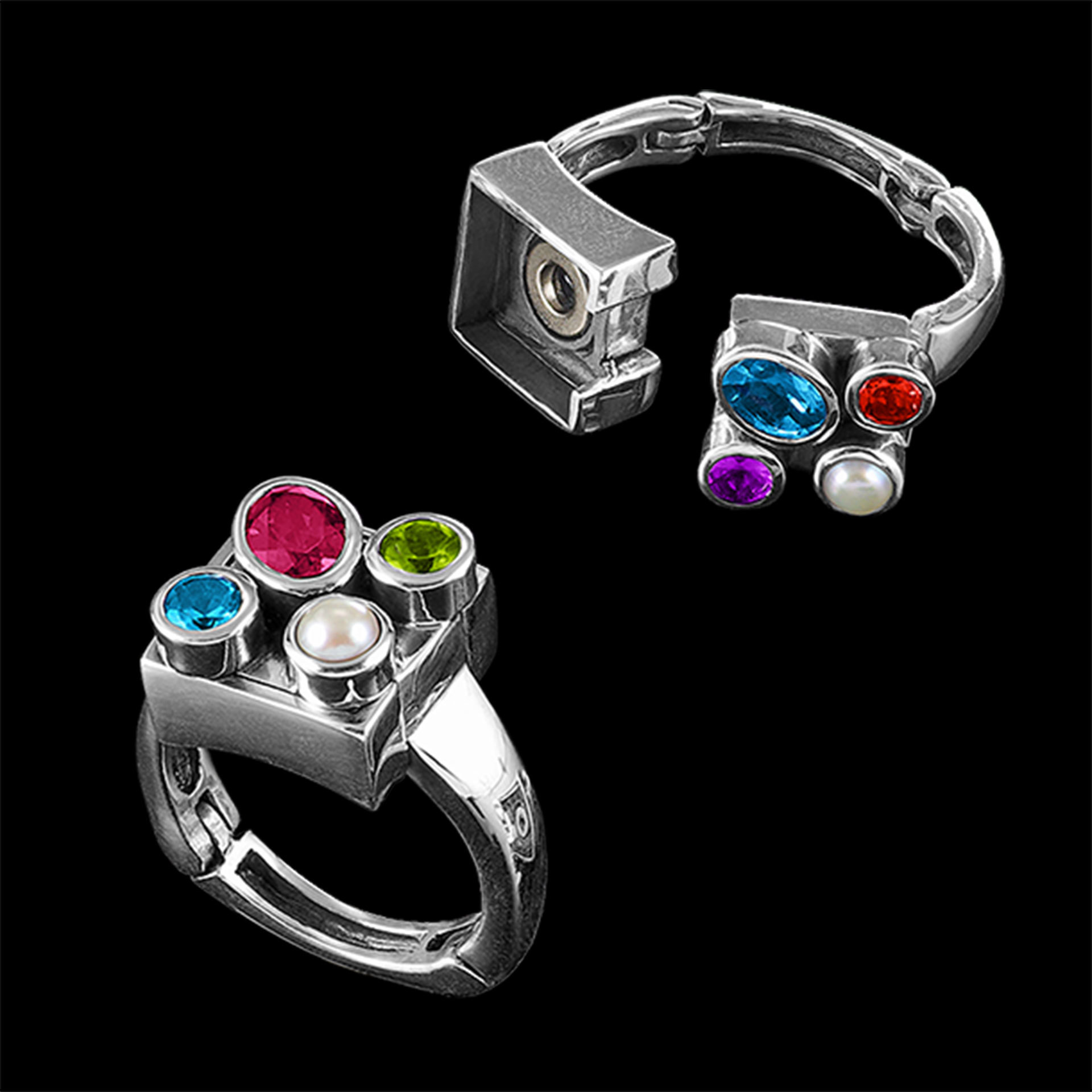 Two handmade rings.